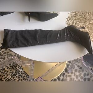 Miu Miu Black Over-the-Knee Boots